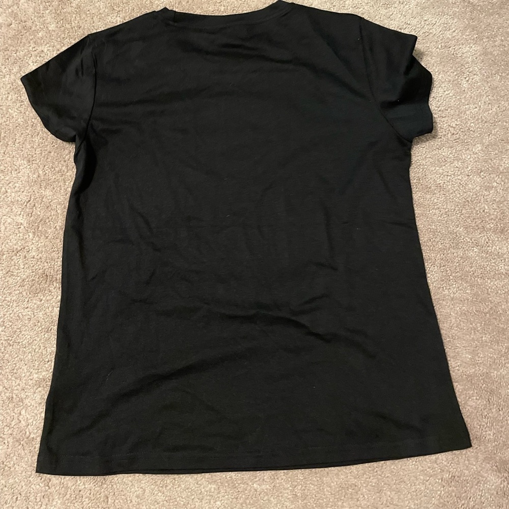 Plain black tee
